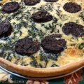 Quiche de ortigas, puerro y morcilla mondonga.[...]