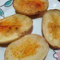 Entrecot con salsa roquefort y patatas asadas