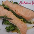 Salmón en papillote con verduras