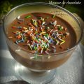 Mousse de chocolate al aroma de cafe