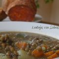 Lentejas con sobrassada menorquina