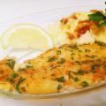 Filete de panga en salsa de tomate con puré de[...]