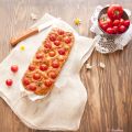 Cake de calabacines, chorizo y cherrys