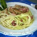 ESPAGUETTIS SALTEADOS CON SETAS Y BACÓN AL[...]