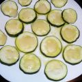 Calabacines con queso al microondas