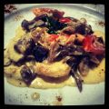 Pechuga de pollo en salsa de setas y gajos de[...]