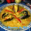 ARROZ CALDOSO CON MEJILLONES JIBIA  Y GAMBAS