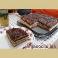 TARTA DE GALLETAS CON CREMA Y CHOCOLATE