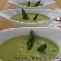 Crema de espárragos verdes y calabacín