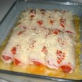 Canelones de salchicha