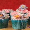 Cupcakes de chocolate y mora