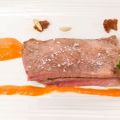 Presa de ibérico con ensalada de berros