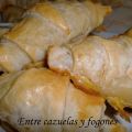 Croissants rellenos de jamón y queso