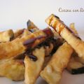 BERENJENAS FRITAS CON MIEL DE CAÑA