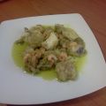 MERLUZA CON GAMBAS