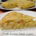 TORTILLA DE PATATA, BONIATO Y QUESO