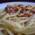 Espaguetis carbonara (con huevo) spaghetti[...]
