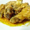 Alitas de pollo en salsa barbacoa