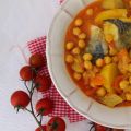 POTAJE DE GARBANZOS Y PESCADILLA