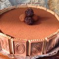 Tarta de yogur y chocolate