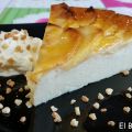 Tarta flan de manzana