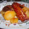 Costillas Ibéricas Adobadas con Patatas al Horno