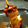 Pulpo asado y manzana verde