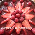 Tarta de ganache y tierra de biz-choco con[...]
