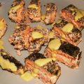 SALMÓN RELLENO DE MOUSSE DE SALMÓN CON SALSA DE[...]