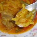Sopa de Fideos con Hierbabuena
