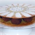 Tarta de hojaldre con trufas a la naranja