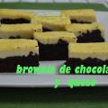 BROWNIE DE CHOCOLATE Y QUESO.