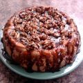 Tarta de caramelo y nueces