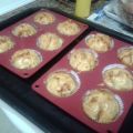 Cupcakes de chorizo y de queso con tomate