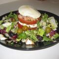 Milhojas de queso fresco y tomate