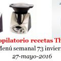 Menú semanal 73  con thermomix