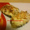 Calabacines rellenos de pollo