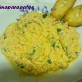 HUEVOS REVUELTOS CON CALABACÍN Y QUESO