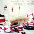 sandwich de tomates secos con anchoas