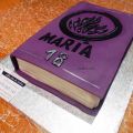 Tarta Libro Osadía-Símbolo Divergente