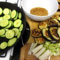 Cazuela al horno de berenjena y calabacín
