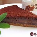 Tarta de castañas con chocolate