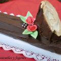 Tronco de Navidad relleno de crema de mascarpone