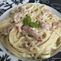 Tallarines a la carbonara falsos