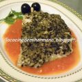 BACALAO CON COSTRA DE PIÑONES Y ACEITUNAS