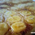 Pastel de plátano en sartén