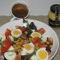 ENSALADA DE GARBANZOS CON VINAGRETA DE MOSTAZA