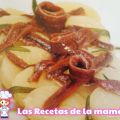 Receta de entrante anchoas con patatas