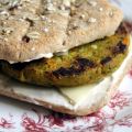 Hamburguesas de tofu, brécol y zanahoria