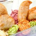 Empanadilllas de carne picada y kaki